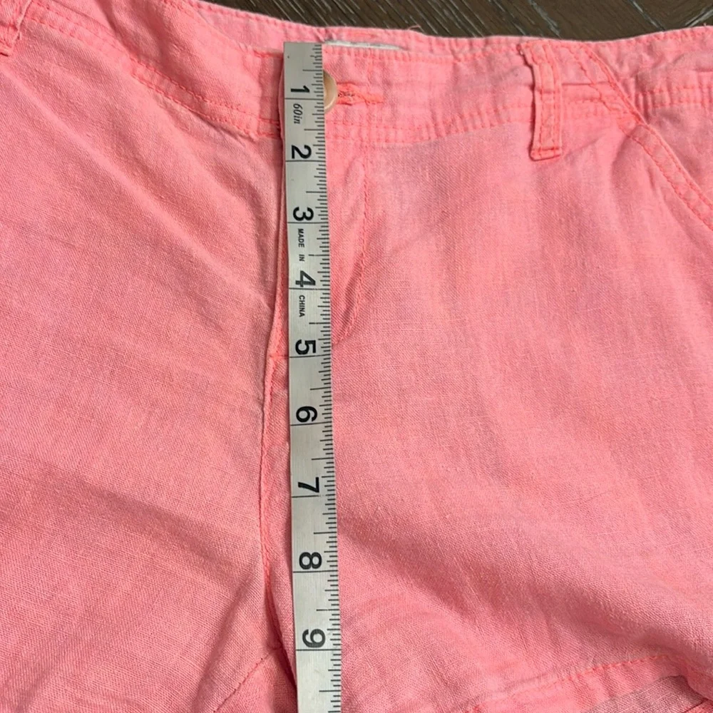 Old Navy lotus orange linen shorts 3.25”size 16